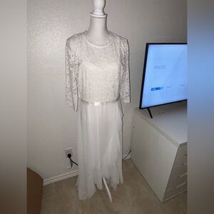 Miusol White Lace Dress